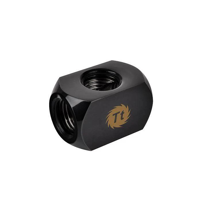 Thermaltake Pacific 4-Way G1/4 Connector Block - Black - وصلات أنابيب